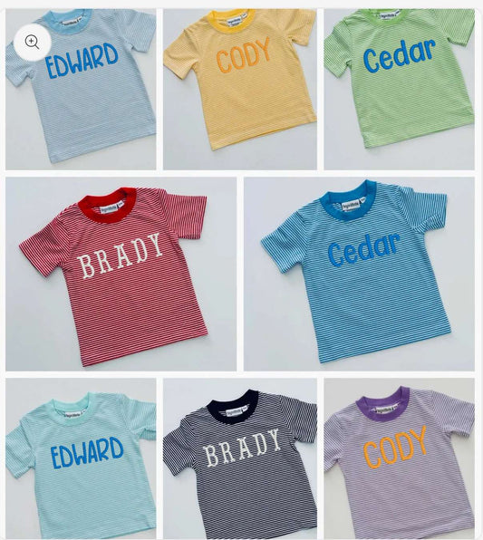 Striped Personalized Shirt