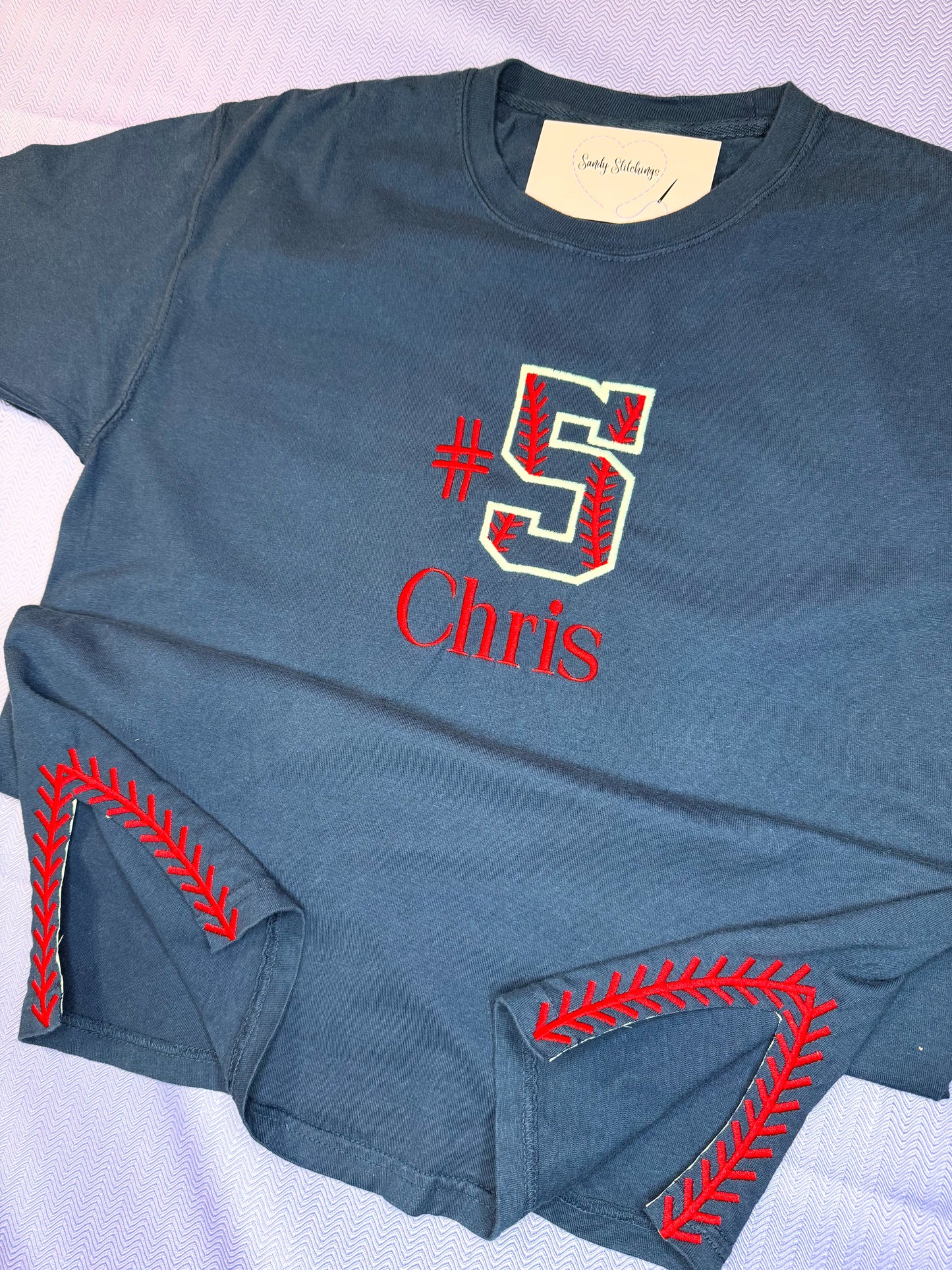Baseball shirt & side stitches