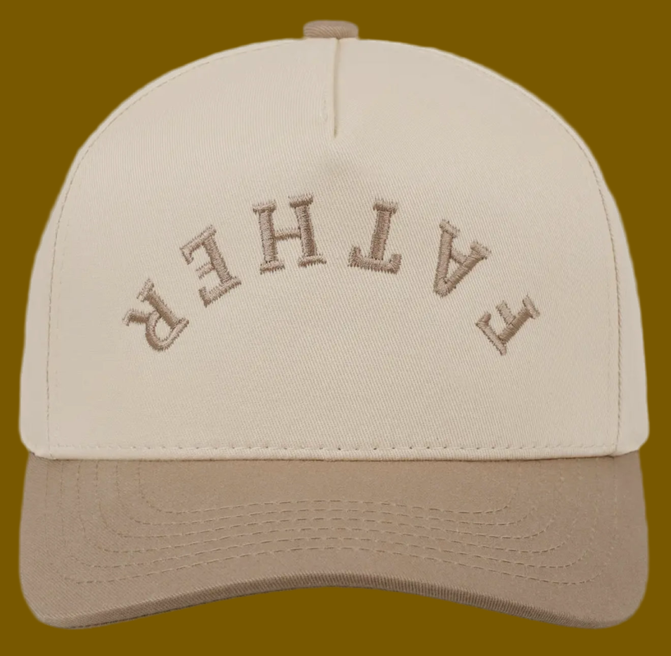 Father upside down lettering hat