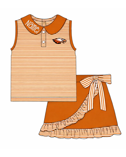 PRE-ORDER Game Day Polo / Skort Set- CLOSING 7/1 ETA Mid AUG (BURNT ORANGE)