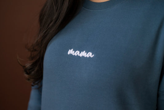 Mama minimalist sweater - 3D puff