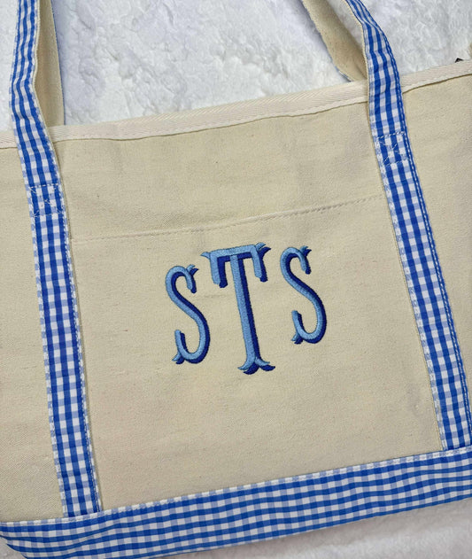 Gingham Tote Bag