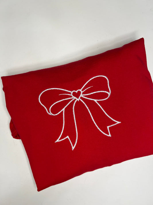 Heart & bow sweatshirt