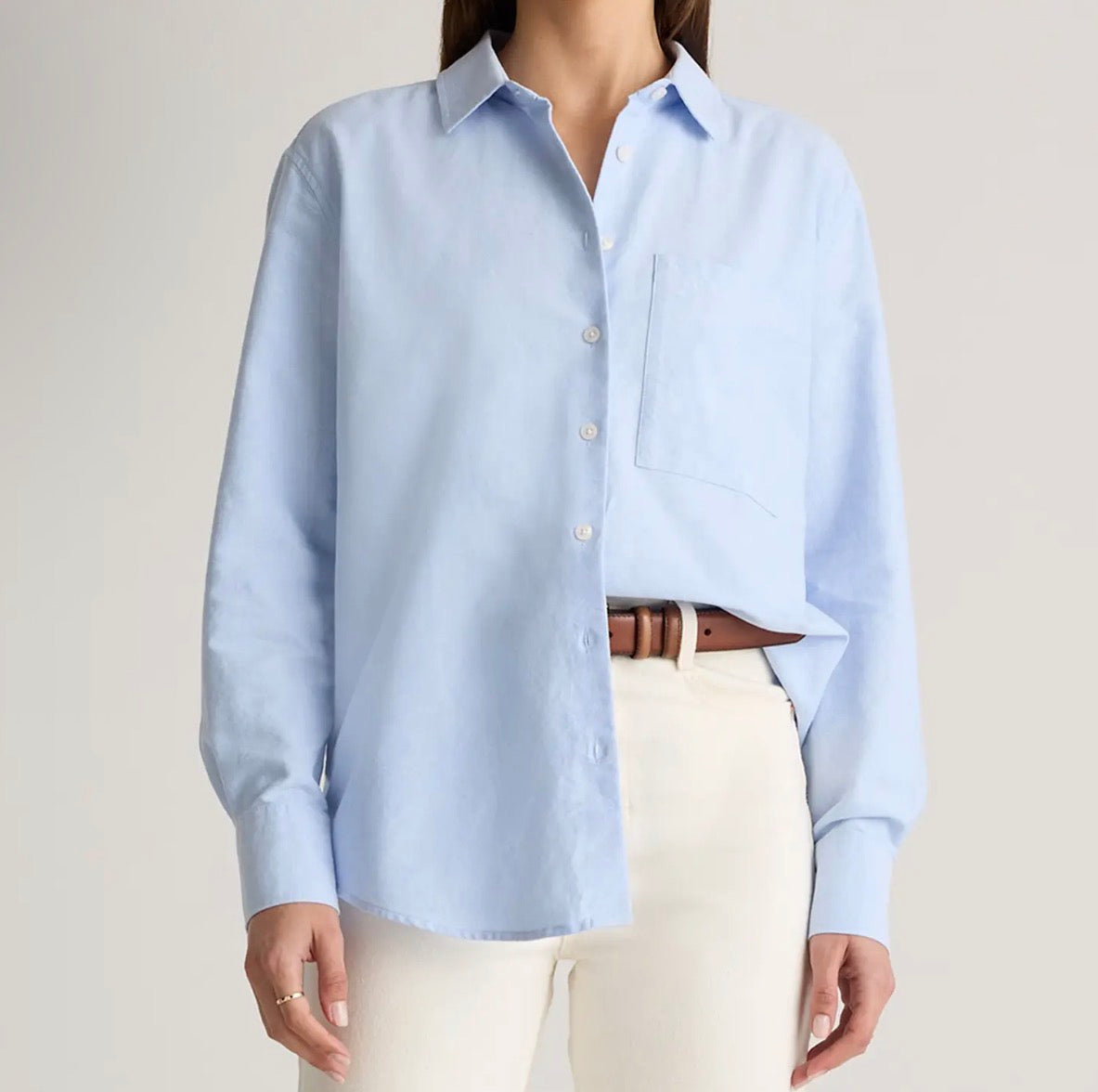 Organic cotton button down shirt