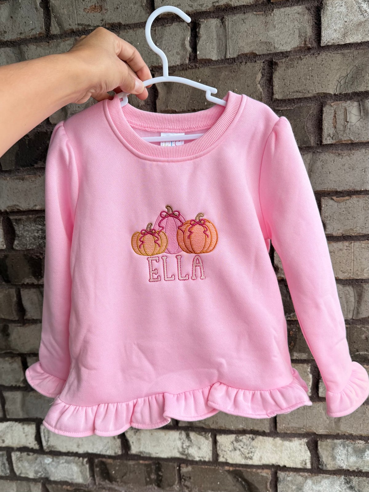 Pumpkin Trio personalized sweatshirt