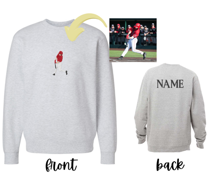 Custom ball player sweatshirt