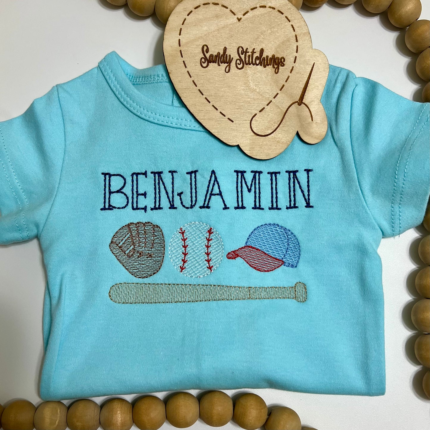 Baseball Personalized Onesie